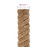 Cuerda de yute 5 m de longitud y 50 mm de