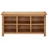 Mueble zapatero de madera maciza de roble 90x37x45