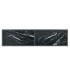 Mesa de consola vidrio templado negro 140x35x75,5