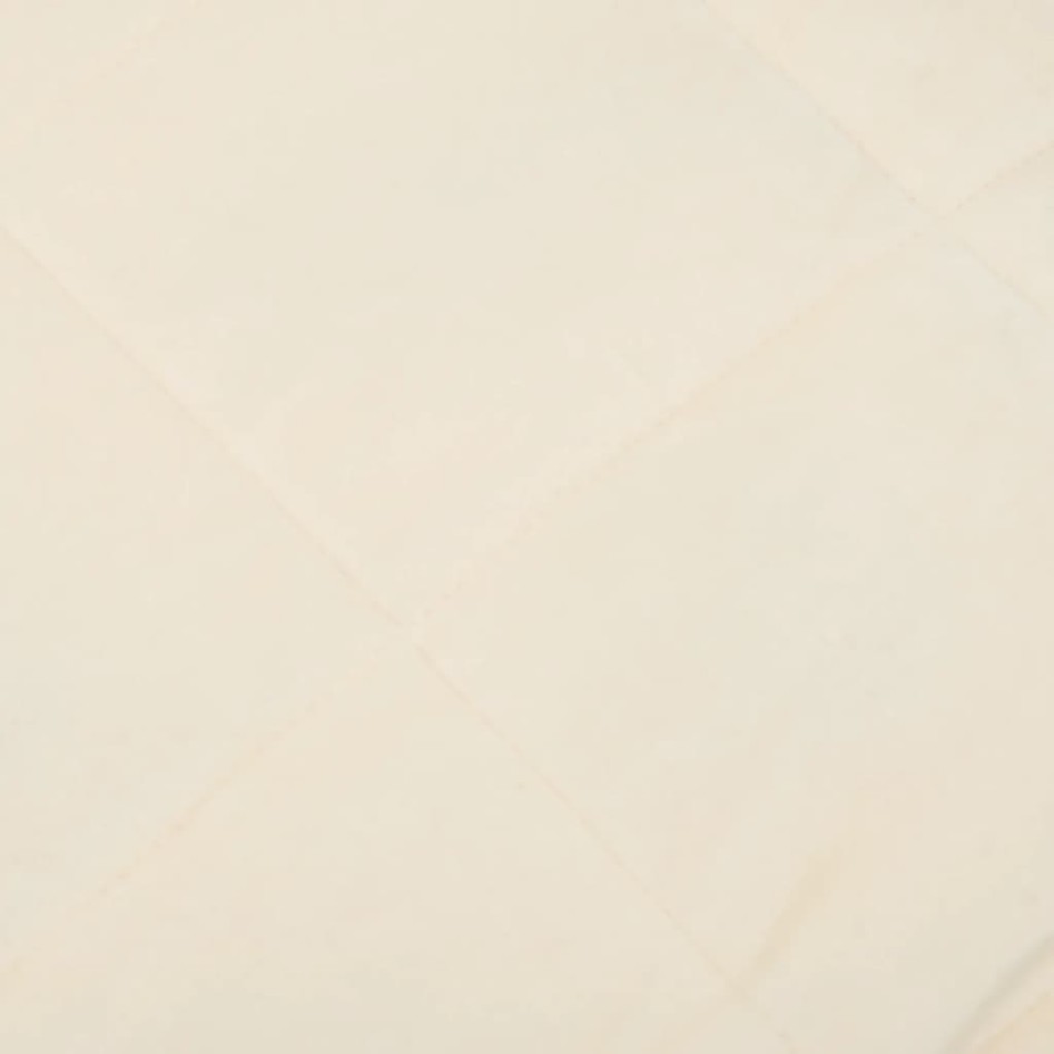 Manta con peso tela crema claro 120x180 cm 5