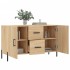 Aparador de madera de ingeniería roble Sonoma 100x36x60