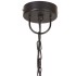 Lámpara colgante industrial redonda 25 W negra 30 cm