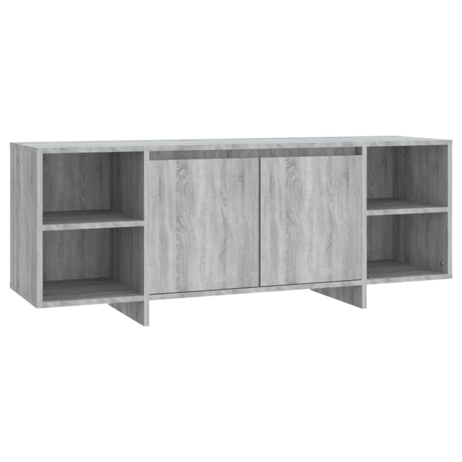Mueble de TV madera de ingeniería gris Sonoma 130x35x50