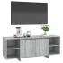 Mueble de TV madera de ingeniería gris Sonoma 130x35x50