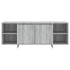 Mueble de TV madera de ingeniería gris Sonoma 130x35x50