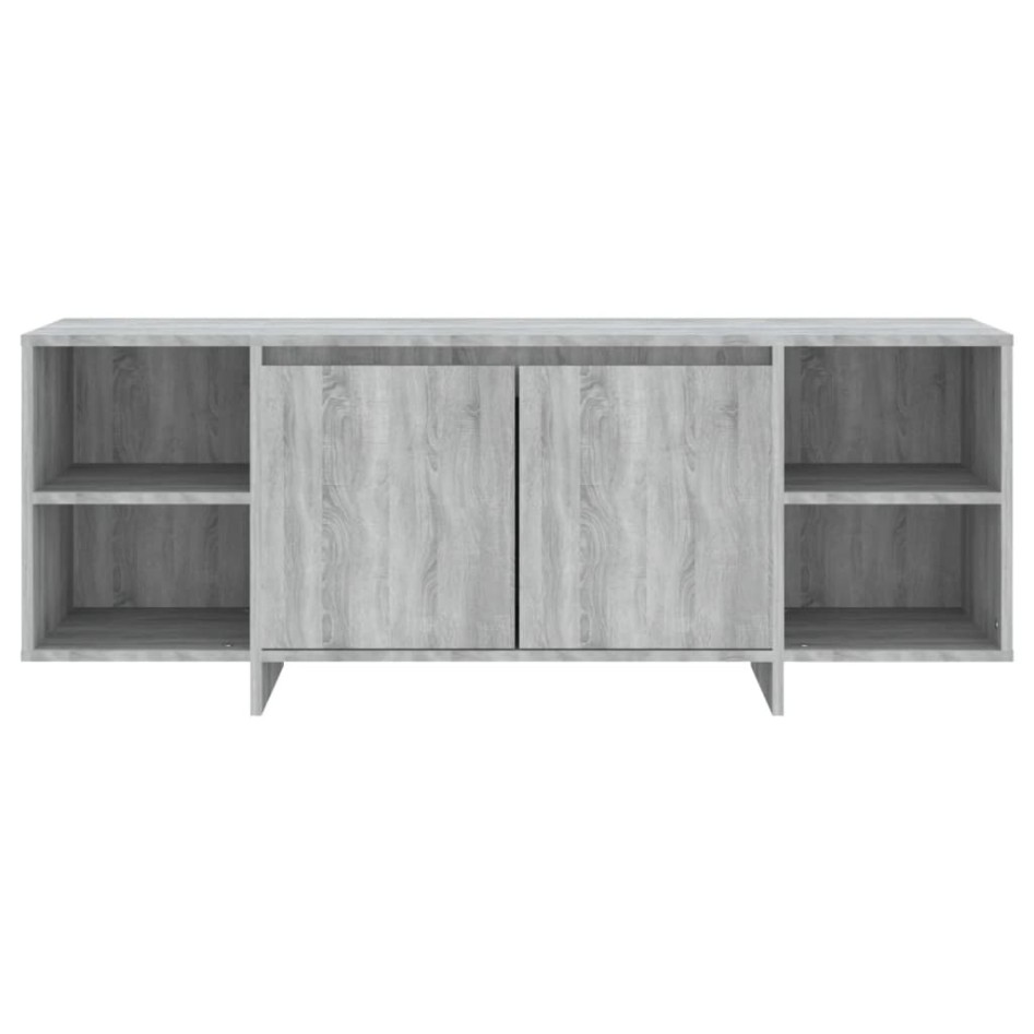 Mueble de TV madera de ingeniería gris Sonoma 130x35x50