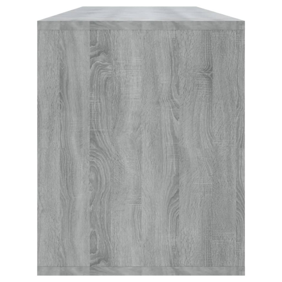 Mueble de TV madera de ingeniería gris Sonoma 130x35x50
