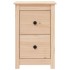 Mesita de noche madera maciza de pino 40x35x61,5