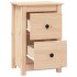 Mesita de noche madera maciza de pino 40x35x61,5