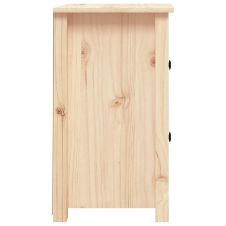 Mesita de noche madera maciza de pino 40x35x61,5
