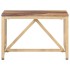Mesa auxiliar de madera maciza 60x60x40