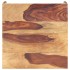 Mesa auxiliar de madera maciza 60x60x40