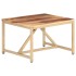 Mesa auxiliar de madera maciza 60x60x40
