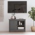 Mueble de TV de madera maciza de pino gris 70x36,5x52