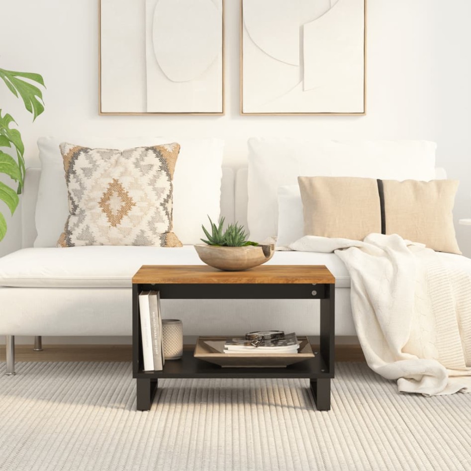 Mesa de centro de madera maciza mango 60x50x40