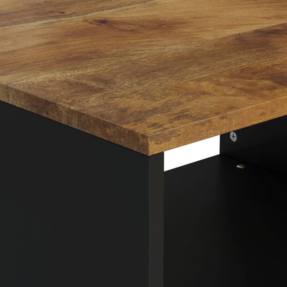 Mesa de centro de madera maciza mango 60x50x40