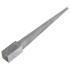 Picas de tierra 6 uds acero galvanizado plateado 7x7x75