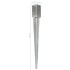 Picas de tierra 6 uds acero galvanizado plateado 7x7x75