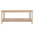 Mesa de centro de madera maciza de pino 110x55x45