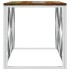 Mesa de centro acero inoxidable y madera maciza