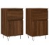 Aparadores 2 uds madera de ingeniería marrón roble 40x35x70