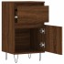 Aparadores 2 uds madera de ingeniería marrón roble 40x35x70