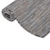 Alfombra de exterior de tejido plano marrón y azul 200x280