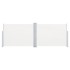 Toldo lateral retráctil color crema 120x1000