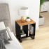 Mesa auxiliar madera maciza acacia y contrachapada 40x31x46
