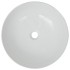 Lavabo redondo de cerámica blanco 41,5x13,5