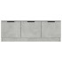 Mueble de TV madera contrachapada gris hormigón 102x35x36,5