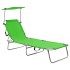 Tumbona plegable con toldo aluminio