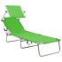 Tumbona plegable con toldo aluminio