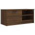 Mueble para TV madera contrachapada marrón roble 80x35x36,5