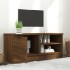 Mueble para TV madera contrachapada marrón roble 80x35x36,5