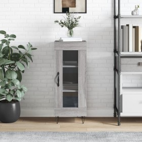 Aparador madera de ingeniería gris Sonoma 34,5x34x90