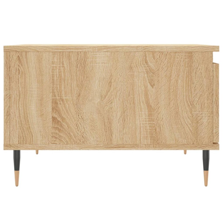 Mesa de centro madera contrachapada roble Sonoma 55x55x36,5