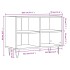 Mueble de TV madera de ingeniería roble Sonoma 69,5x30x50