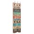 Perchero de pared HOME IS con 6 ganchos 120x40