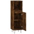 Armario de baño madera contrachapada roble ahumado 30x30x100