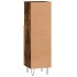 Armario de baño madera contrachapada roble ahumado 30x30x100
