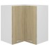 Armario colgante esquina madera de ingeniería roble 57x57x60