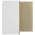 Armario colgante esquina madera de ingeniería roble 57x57x60