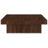 Mesa de centro de madera contrachapada roble marrón 90x90x28