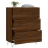 Aparador de madera de ingeniería marrón roble 69,5x34x90