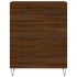 Aparador de madera de ingeniería marrón roble 69,5x34x90