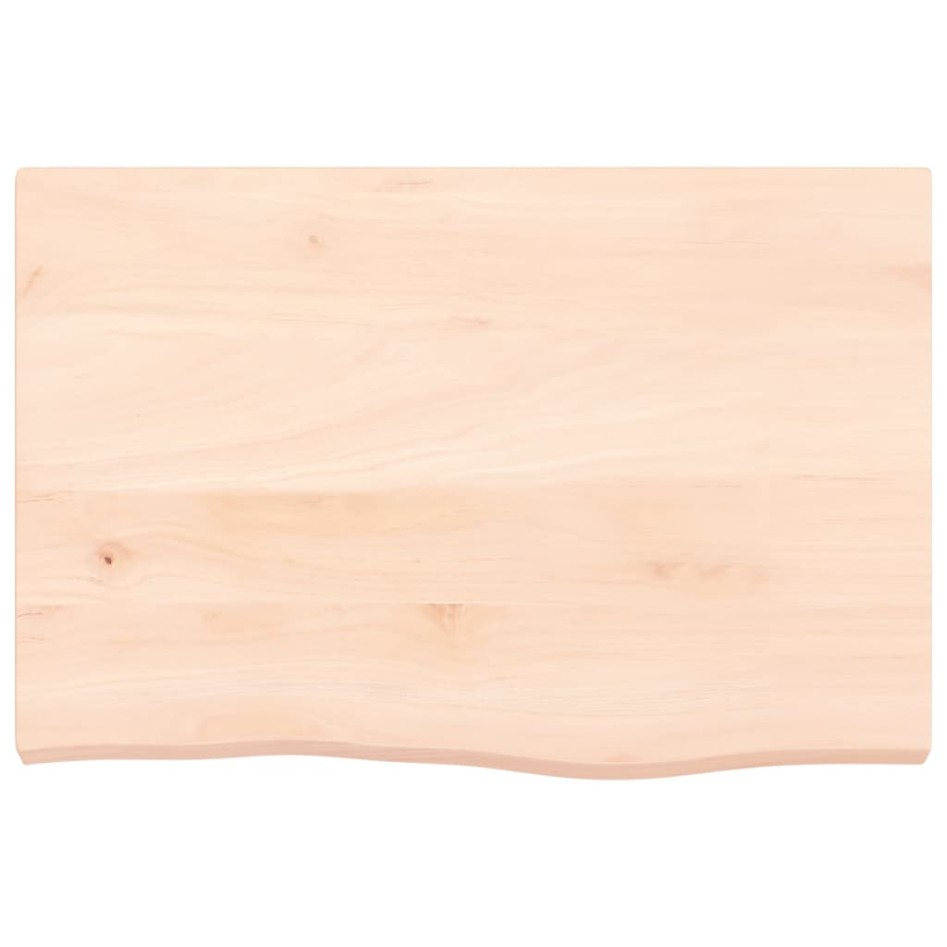 Estante de pared madera maciza roble sin tratar 60x40x(2-4)