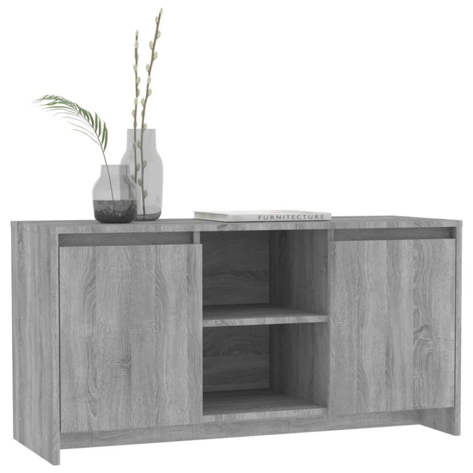 Mueble de TV madera de ingeniería gris Sonoma 102x37,5x52,5