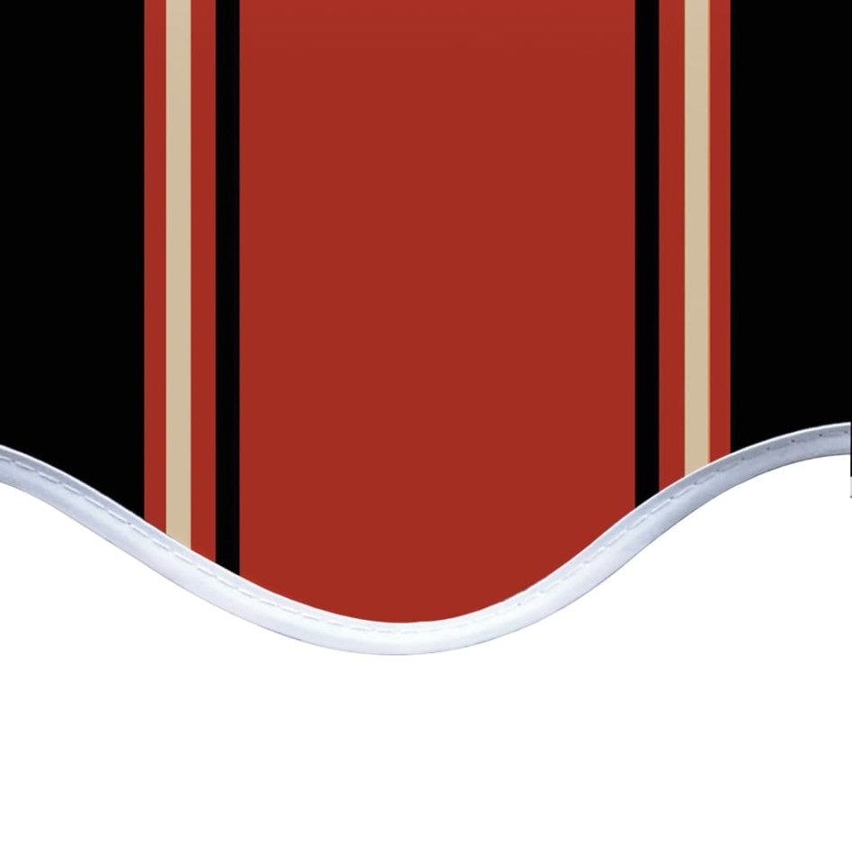 Toldo de lona naranja y marrón 450x300