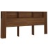 Mueble cabecero color roble marrón 220x18,5x104,5